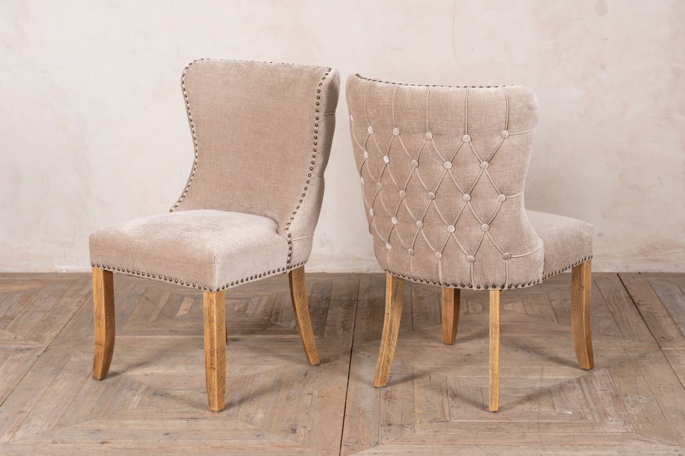 Chamonix French style upholstered dining chairs